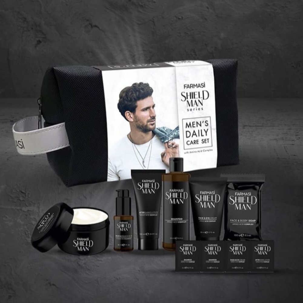 Farmasi Shield Man Bag Gift Set Lotion After Shave